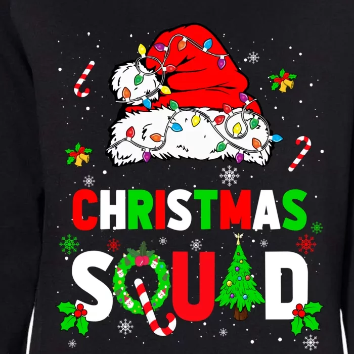 Family Christmas Matching Outfits Team Santa Elf Squad Womens California Wash Sweatshirt