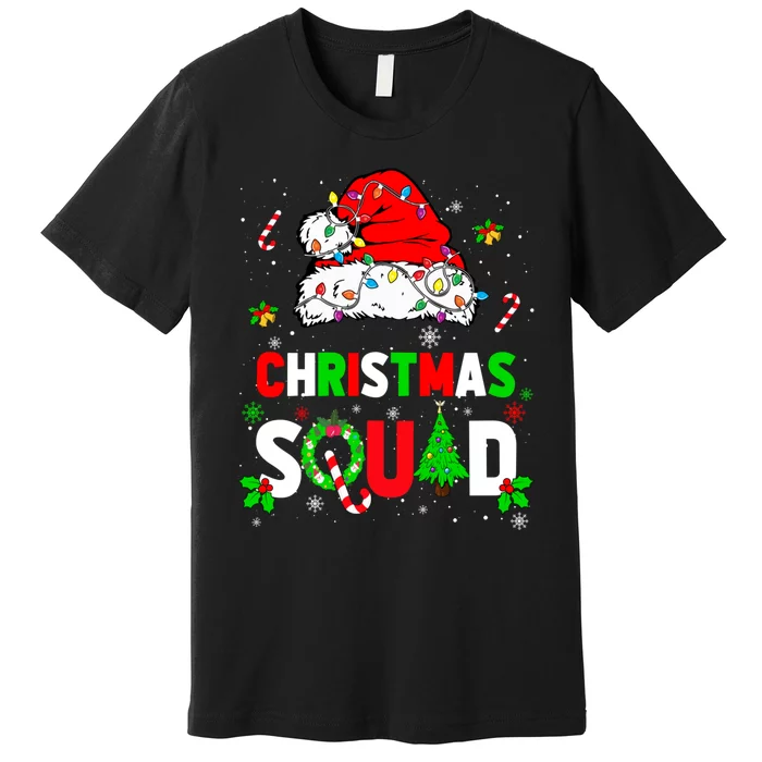 Family Christmas Matching Outfits Team Santa Elf Squad Premium T-Shirt