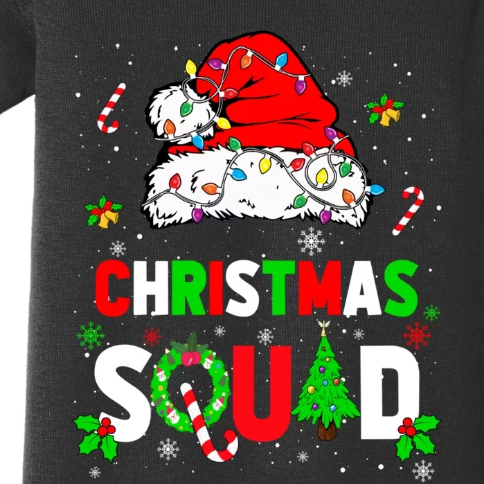 Family Christmas Matching Outfits Team Santa Elf Squad Baby Bodysuit