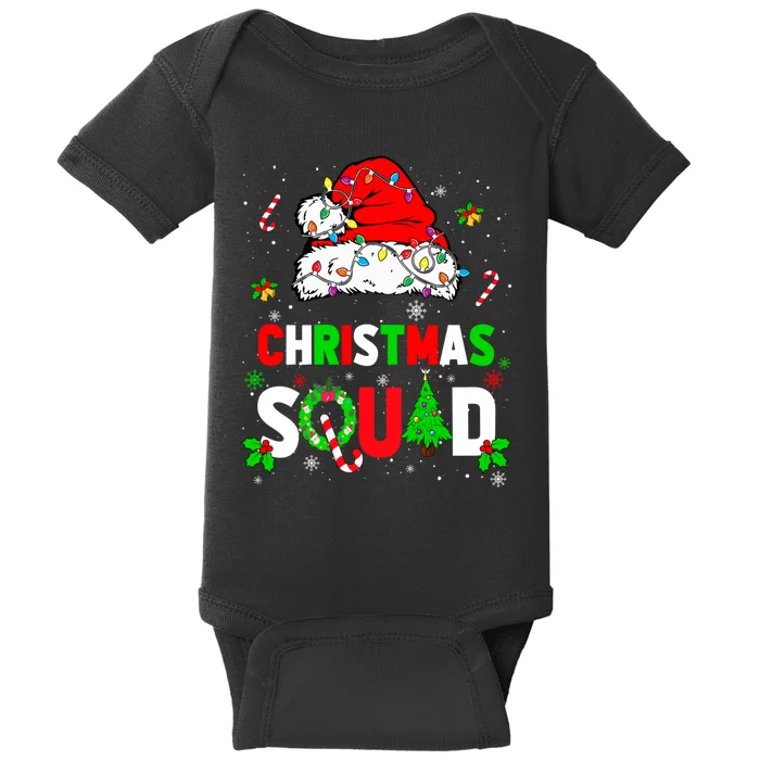 Family Christmas Matching Outfits Team Santa Elf Squad Baby Bodysuit