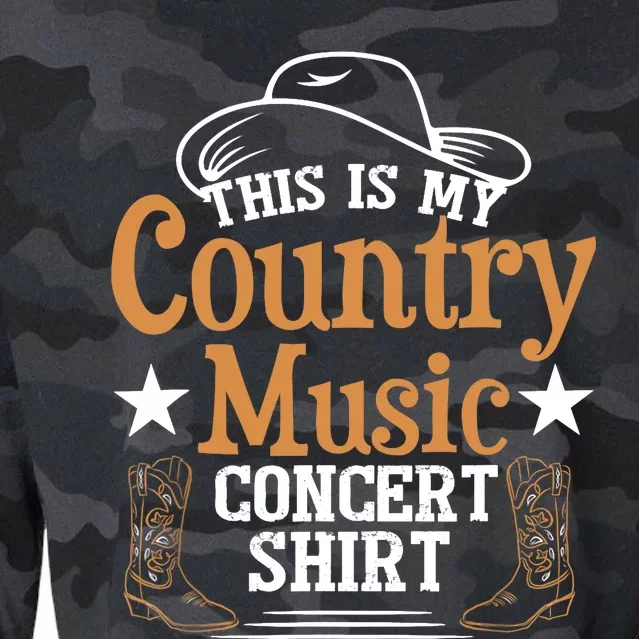 Funny Country Music Cropped Pullover Crew