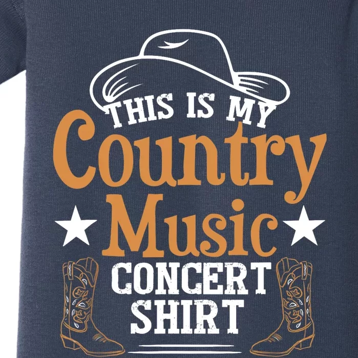 Funny Country Music Baby Bodysuit