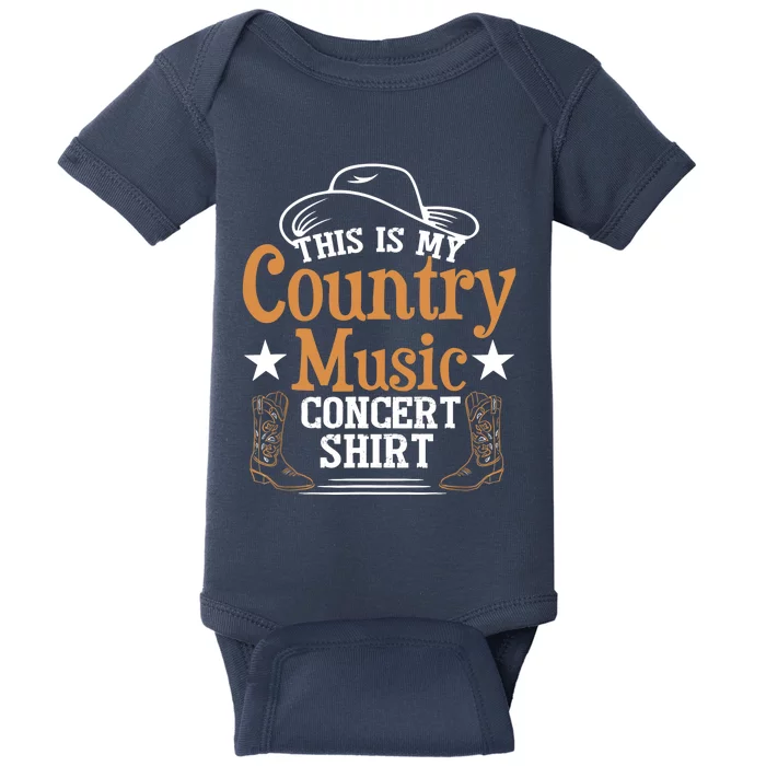 Funny Country Music Baby Bodysuit