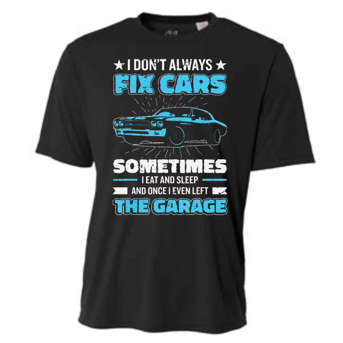 Funny Car Mechanic Design For Men Automobile Mechanic Garage Cooling Performance Crew T-Shirt