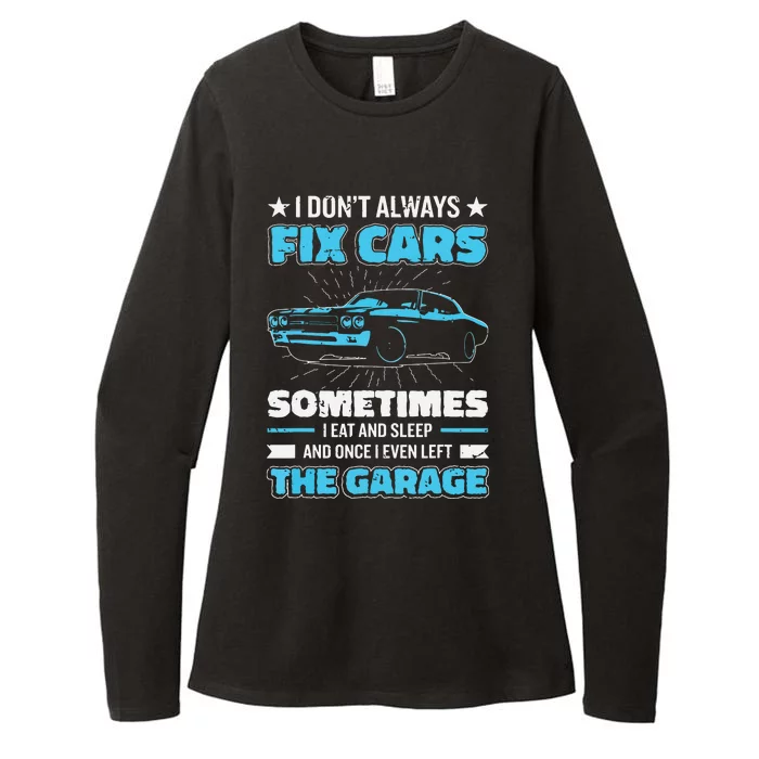 Funny Car Mechanic Design For Men Automobile Mechanic Garage Womens CVC Long Sleeve Shirt