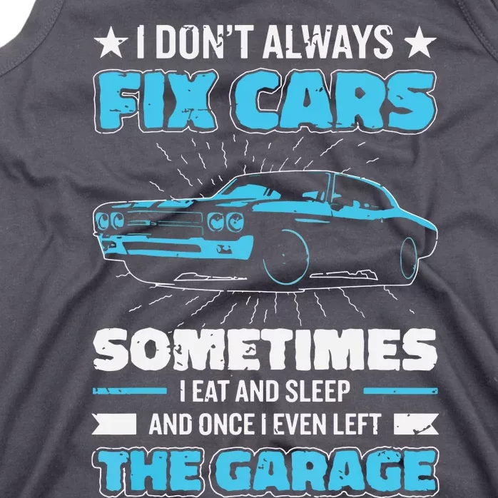 Funny Car Mechanic Design For Men Automobile Mechanic Garage Tank Top