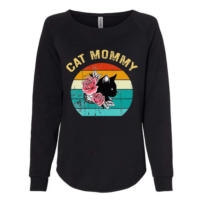 Funny Cat Mommy Cat Best Cat Mom Ever Meow With My Cat Womens California Wash Sweatshirt