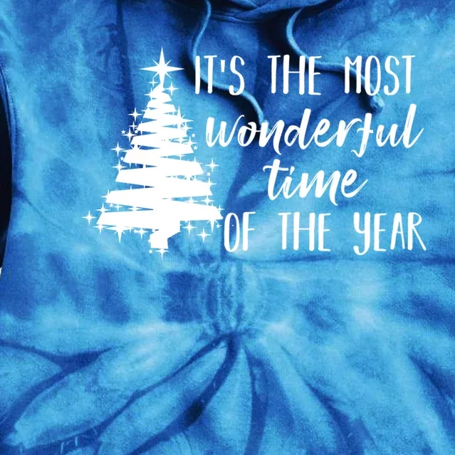 Funny Christmas Matching The Most Wonderful Time Of The Year Great Gift Tie Dye Hoodie