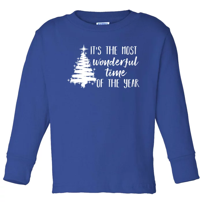 Funny Christmas Matching The Most Wonderful Time Of The Year Great Gift Toddler Long Sleeve Shirt