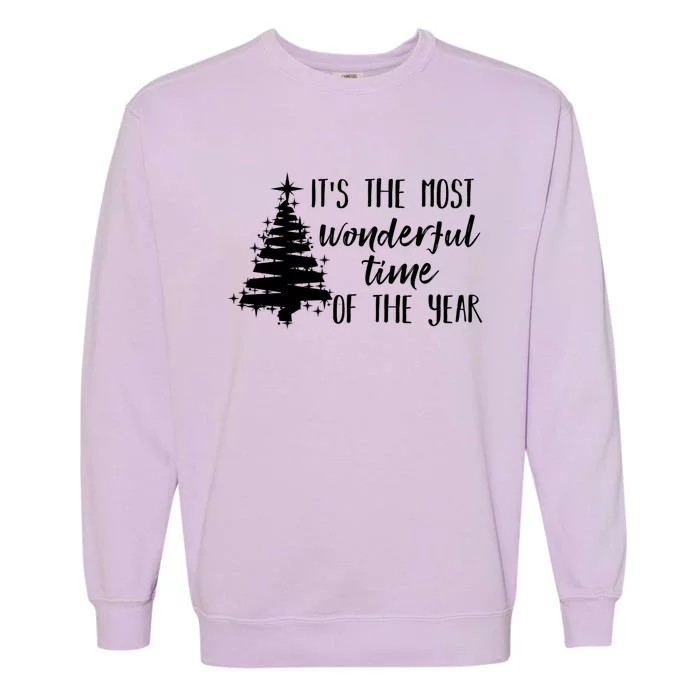 Funny Christmas Matching The Most Wonderful Time Of The Year Great Gift Garment-Dyed Sweatshirt