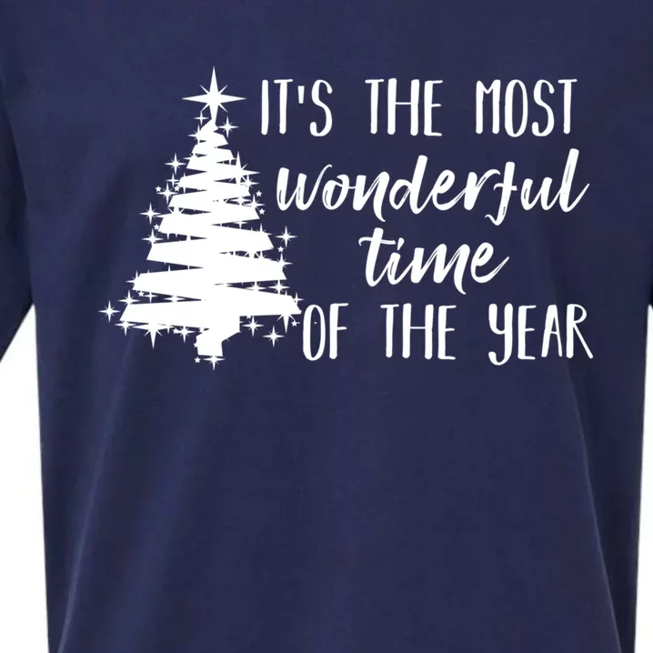 Funny Christmas Matching The Most Wonderful Time Of The Year Great Gift Sueded Cloud Jersey T-Shirt