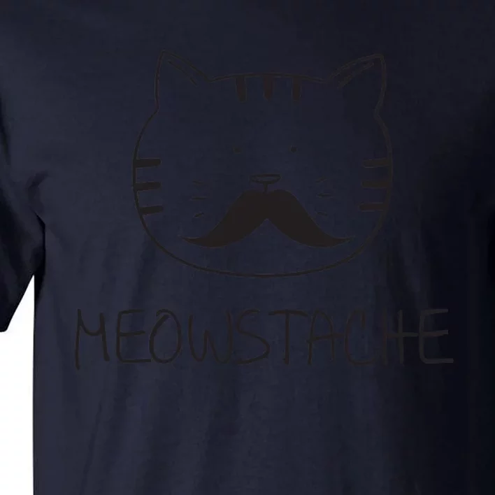 Funny cat mustache meowstache gift Tall T-Shirt