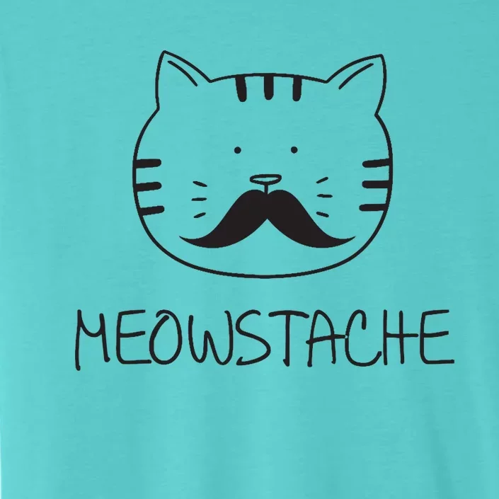 Funny cat mustache meowstache gift ChromaSoft Performance T-Shirt