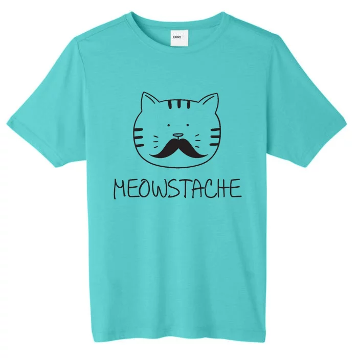 Funny cat mustache meowstache gift ChromaSoft Performance T-Shirt