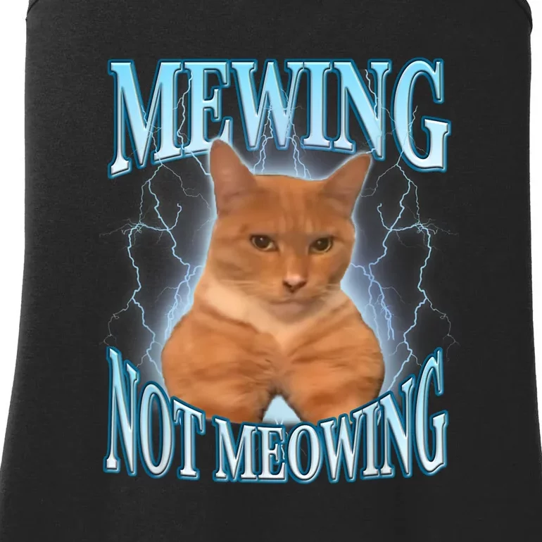 Funny Cat Meme Meowing Looks Max Meowing Ladies Essential Tank