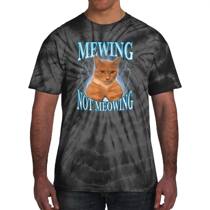 Funny Cat Meme Meowing Looks Max Meowing Tie-Dye T-Shirt