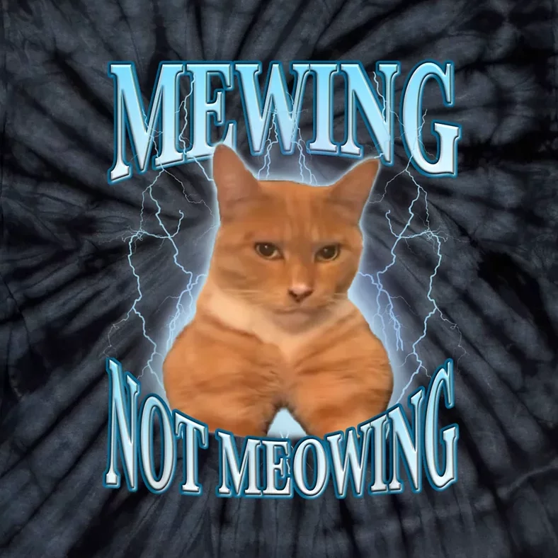 Funny Cat Meme Meowing Looks Max Meowing Tie-Dye T-Shirt