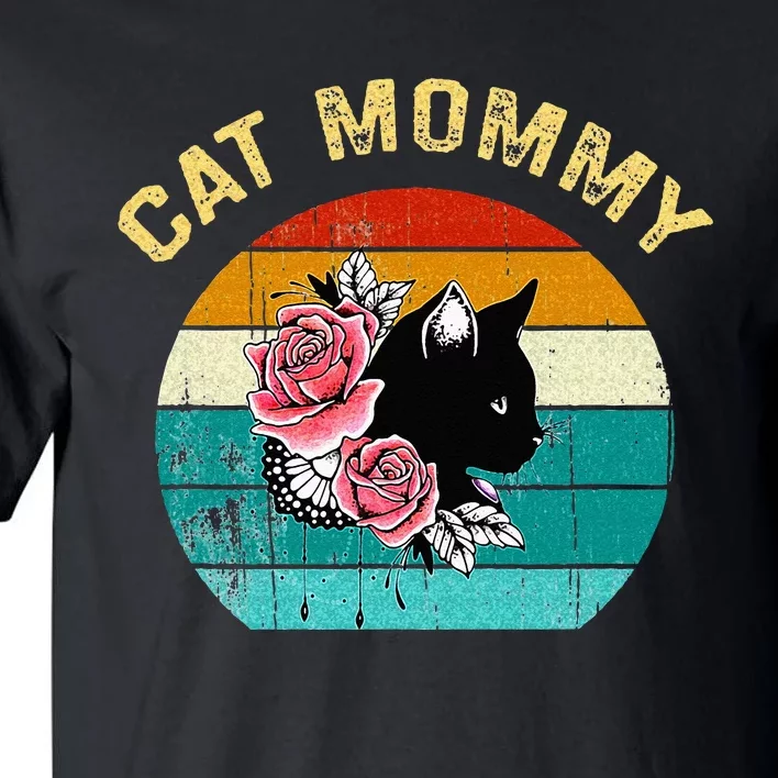 Funny Cat Mommy Cat Best Cat Mom Ever Meow With My Cat Tall T-Shirt