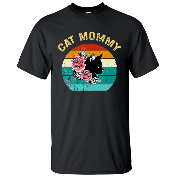 Funny Cat Mommy Cat Best Cat Mom Ever Meow With My Cat Tall T-Shirt