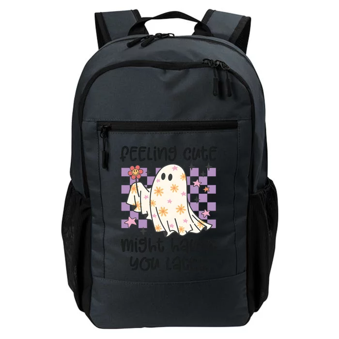 Feeling Cute Might Haunt You Later Halloween Daily Commute Backpack