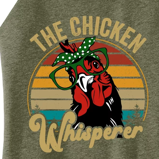 Funny Chicken Mom Chicken Whisperer Mama Hen Farm Gift Women’s Perfect Tri Rocker Tank