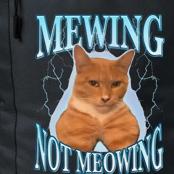 Funny Cat Meme Mewing Looksmax Meowing Cat Trend Daily Commute Backpack