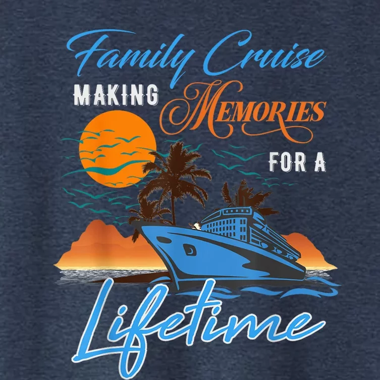 Family Cruise Making Memories for a Lifetime  Wo Kid Women's Crop Top Tee