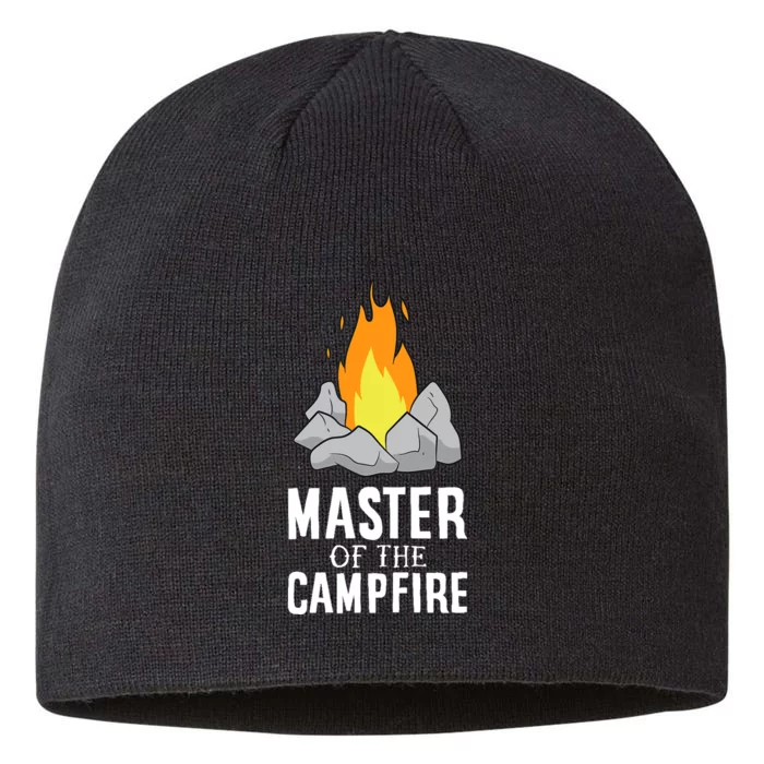 Funny Camping Master Of The Campfire Outdoor Camper 8 1/2in Sustainable Knit Beanie