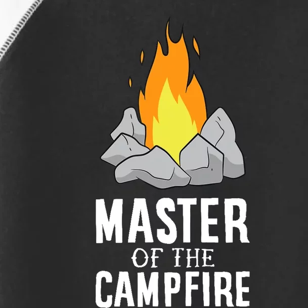 Funny Camping Master Of The Campfire Outdoor Camper Toddler Fine Jersey T-Shirt