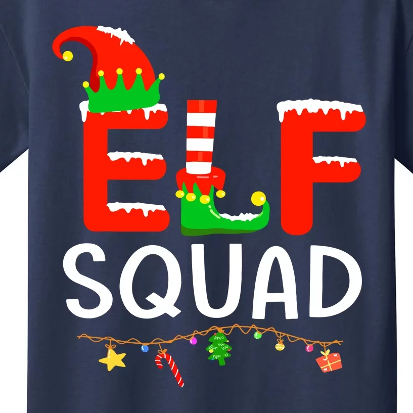 Family Christmas Matching Pajamas Xmas Elf Squad Gift Kids T-Shirt