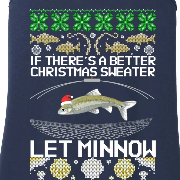 Funny Christmas Minnow Bait Fish Trap Angler Fishing Ladies Essential Tank