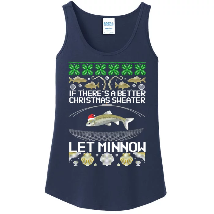 Funny Christmas Minnow Bait Fish Trap Angler Fishing Ladies Essential Tank