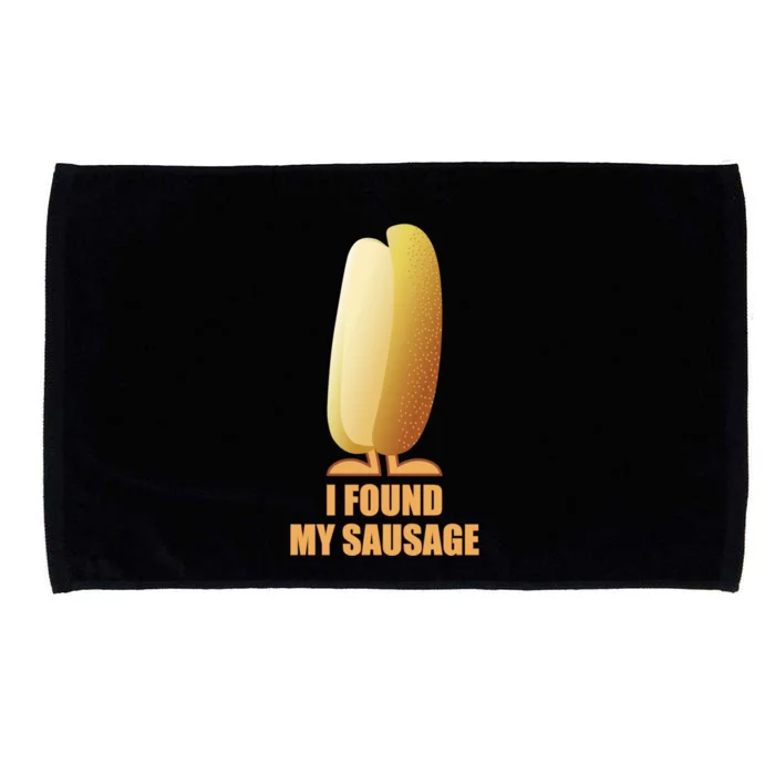 Funny Couples Matching I Found My Sausage Just Married Her Meaningful Gift Microfiber Hand Towel