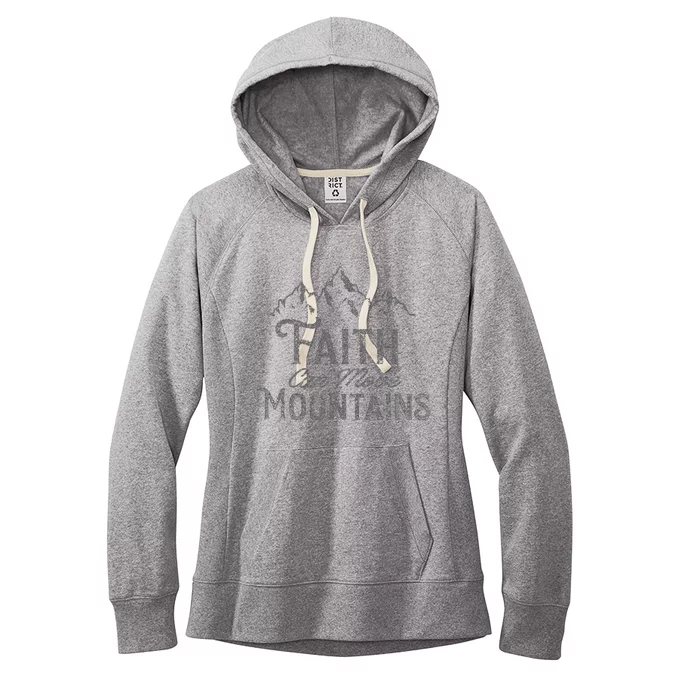 Faith Can Move Mountains Bible Verse Religious Women's Fleece Hoodie