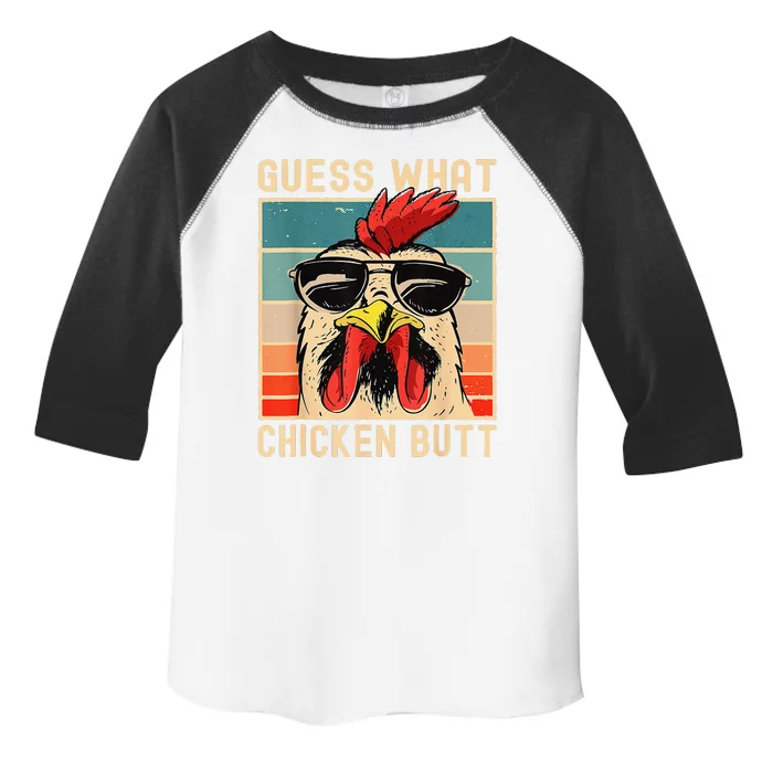 Funny Chicken Meme Guess What Chicken Butt Toddler Fine Jersey T-Shirt