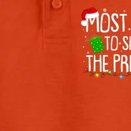 Funny Christmas Most Likely To Shake The Presents Dry Zone Grid Performance Polo