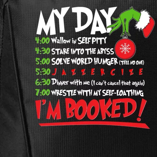 Funny Christmas My Day Im Booked City Backpack