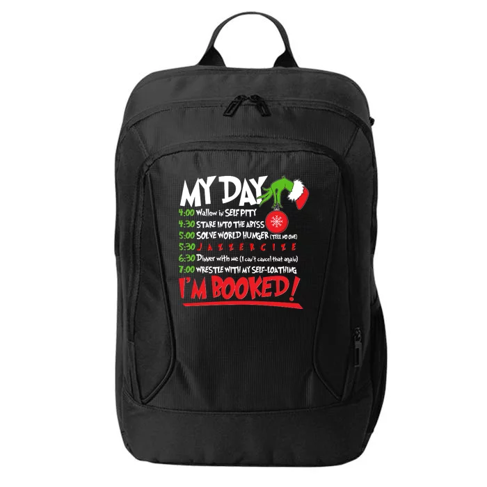 Funny Christmas My Day Im Booked City Backpack