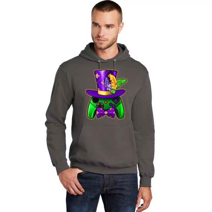 Funny Cool Mardi Gras Video Game Controller Gamer Hoodie