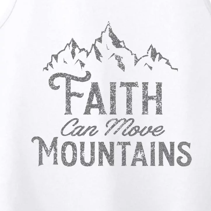 Faith Can Move Mountains Bible Verse Religious Performance Tank