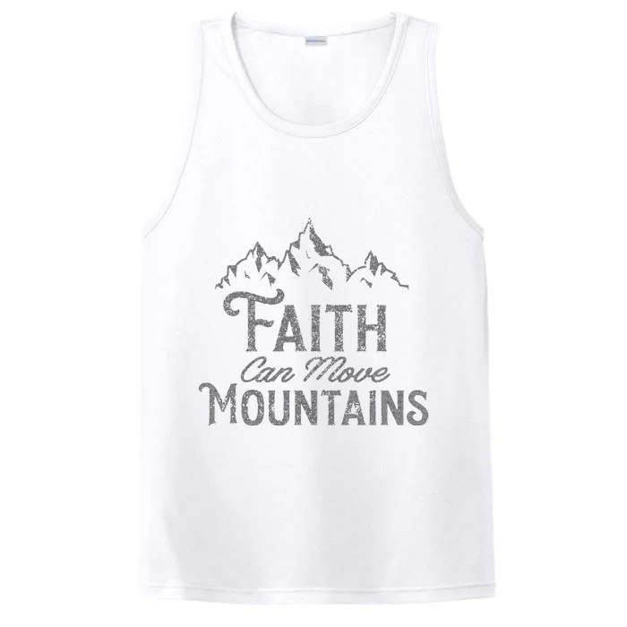 Faith Can Move Mountains Bible Verse Religious Performance Tank