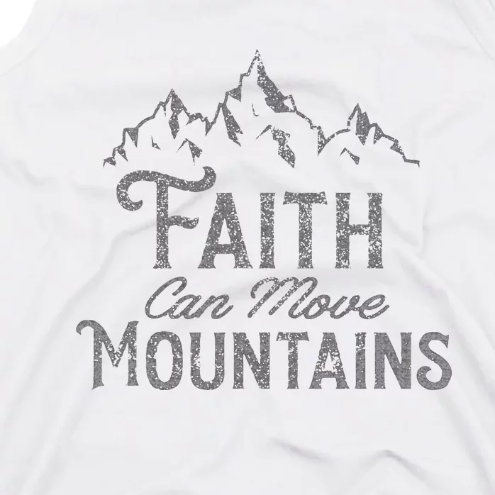 Faith Can Move Mountains Bible Verse Religious Tank Top