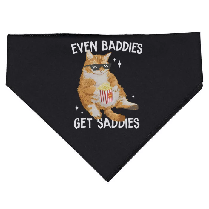 Funny Cat Meme Retro Weirdcore USA-Made Doggie Bandana