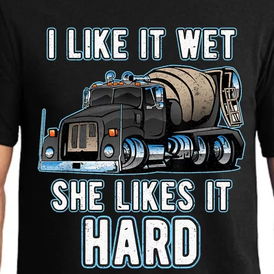 Funny Concrete Mixer - Cement Mixer Truck Driver Present Pajama Set