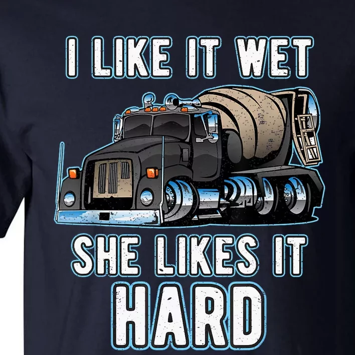 Funny Concrete Mixer - Cement Mixer Truck Driver Present Tall T-Shirt