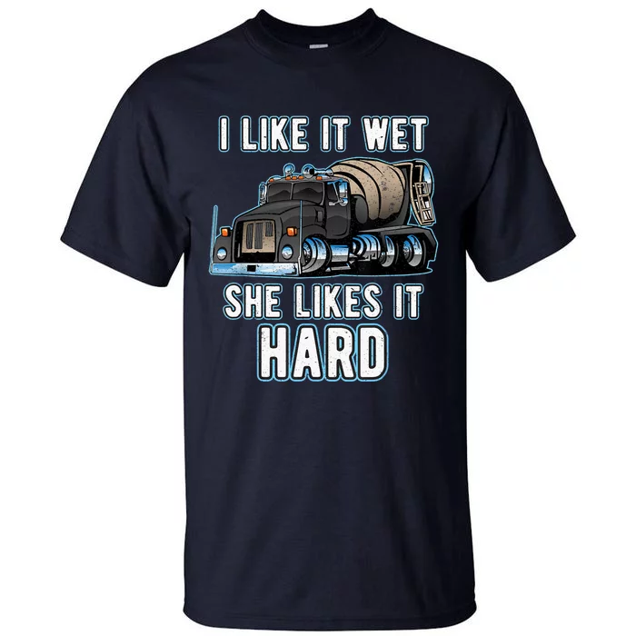 Funny Concrete Mixer - Cement Mixer Truck Driver Present Tall T-Shirt