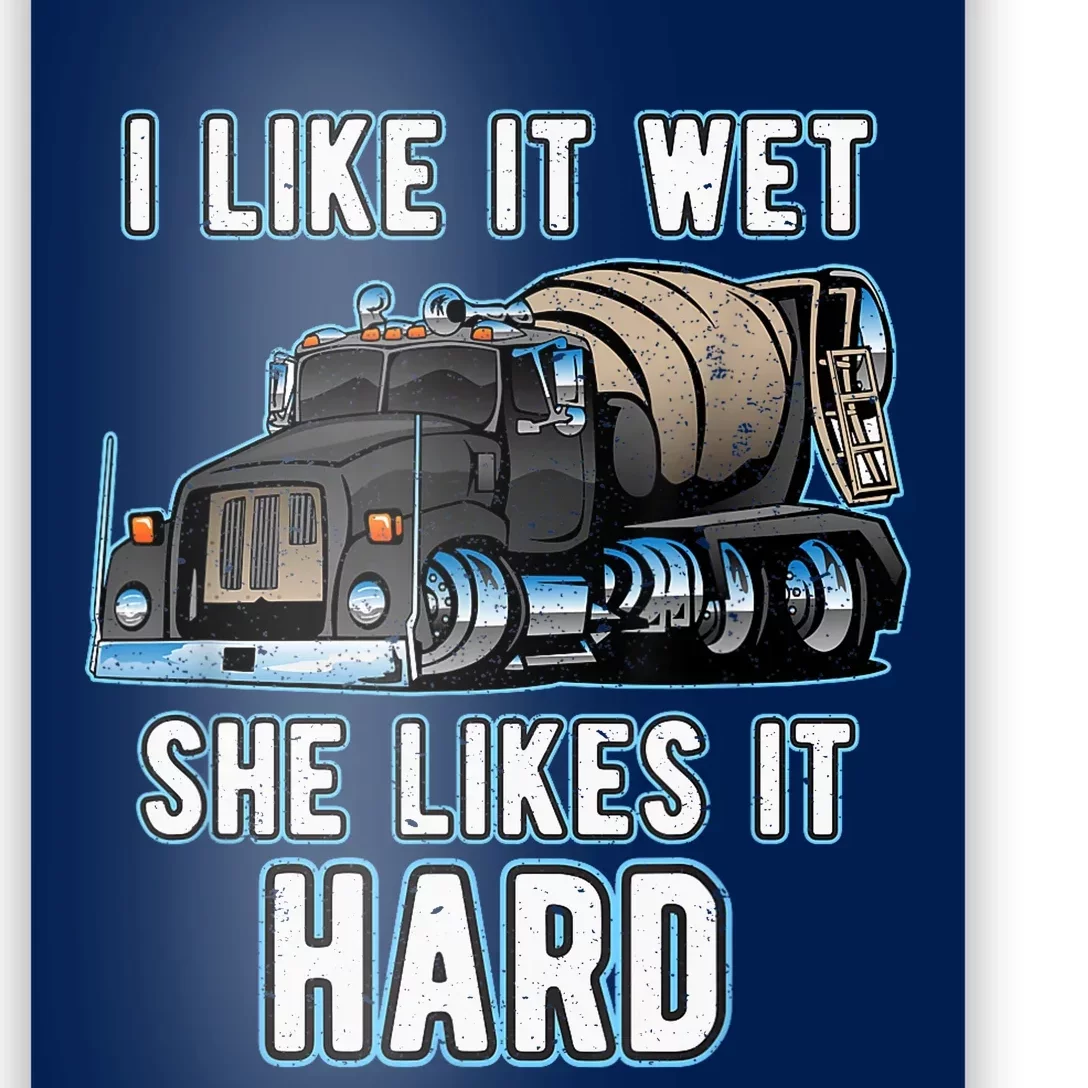 Funny Concrete Mixer - Cement Mixer Truck Driver Present Poster