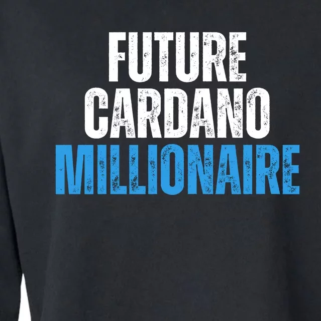 Future Cardano Millionaire ADA Cropped Pullover Crew