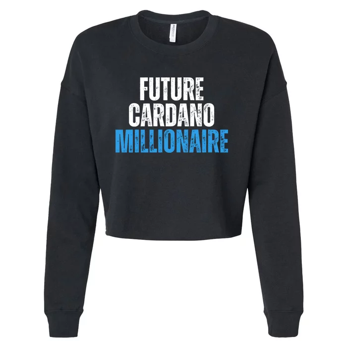 Future Cardano Millionaire ADA Cropped Pullover Crew