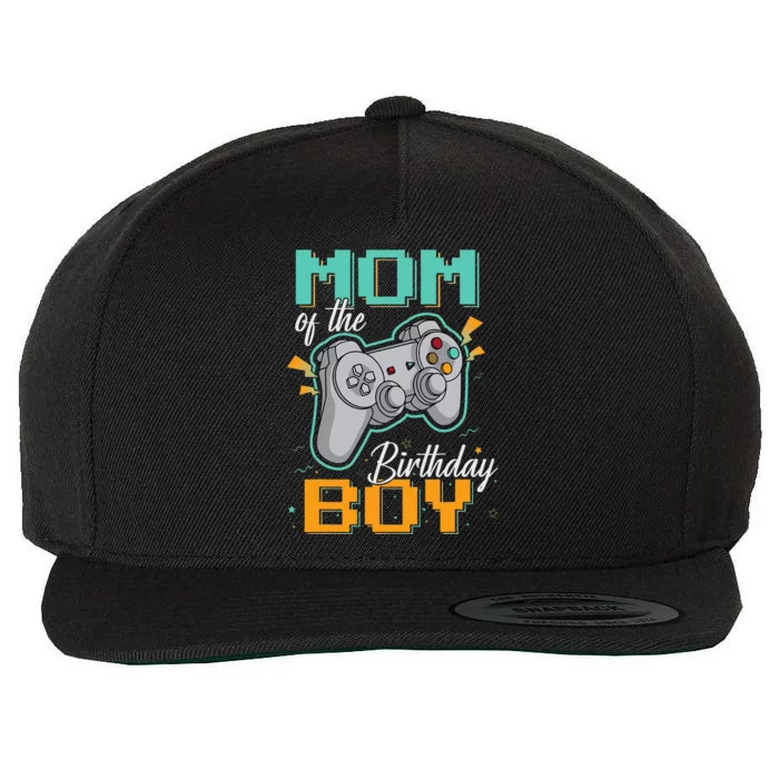 funny Cool Mom Video Gamer Birthday Themed Party Wool Snapback Cap